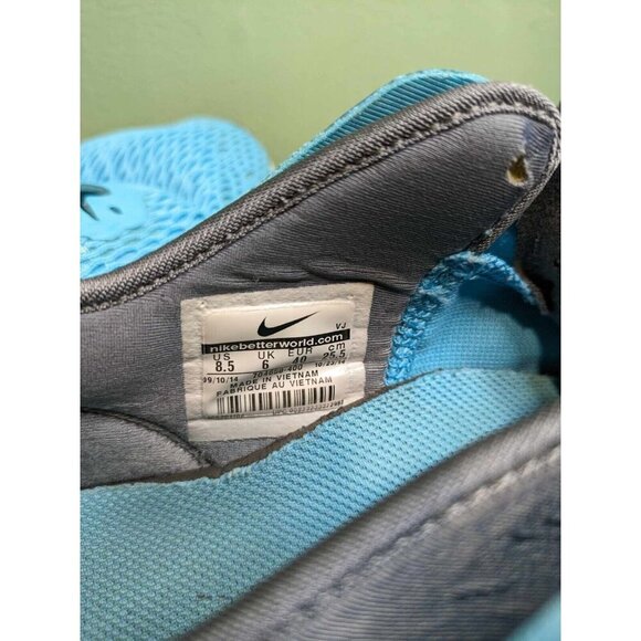 Nike Training Zoom Womans 8.5 Fit Training Shoes Size Teal- No lace - Picture 6 of 7